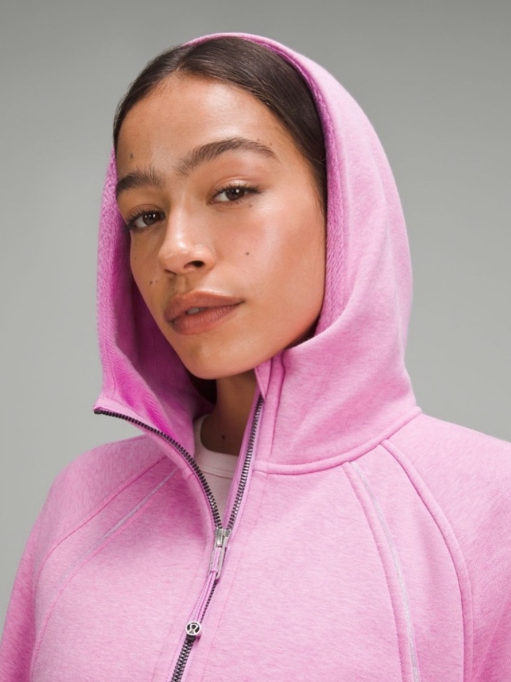 Lululemon Scuba Oversized Half-Zip Hoodie *Plush Heathered Dahlia Mauve Pink M/L